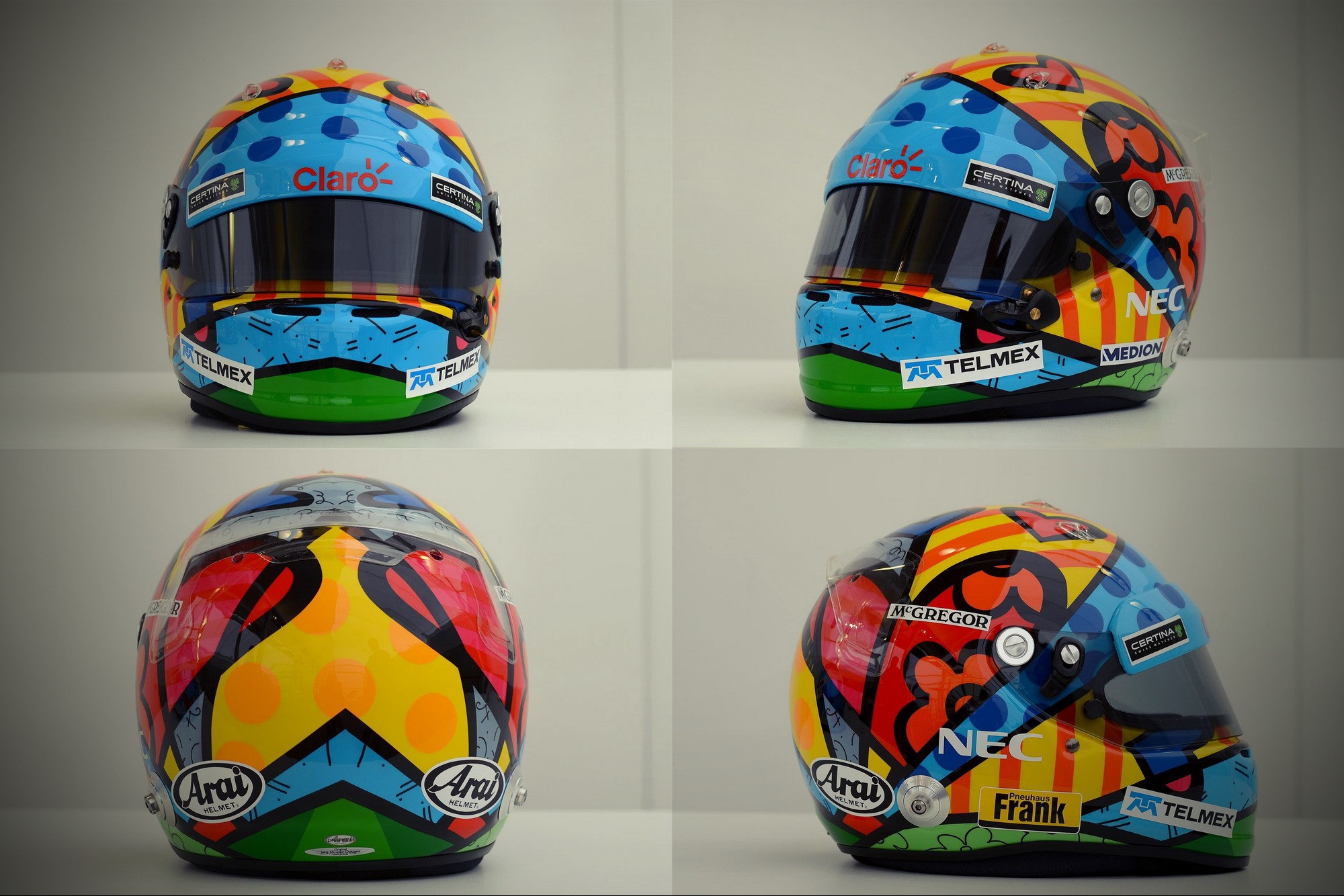 Шлем Адриана Сутиля на Гран-При Монако 2014 | 2014 Monaco Grand Prix helmet of Adrian Sutil