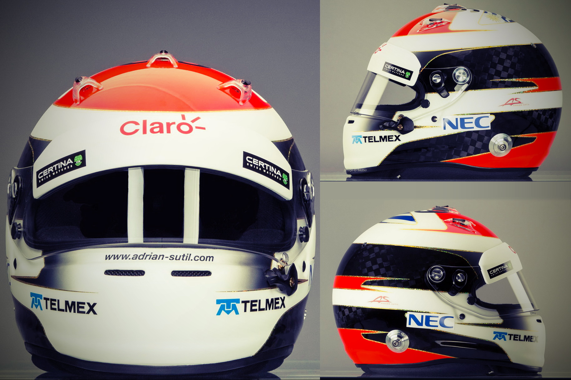 Шлем Адриана Сутиля на сезон 2014 года | 2014 helmet of Adrian Sutil
