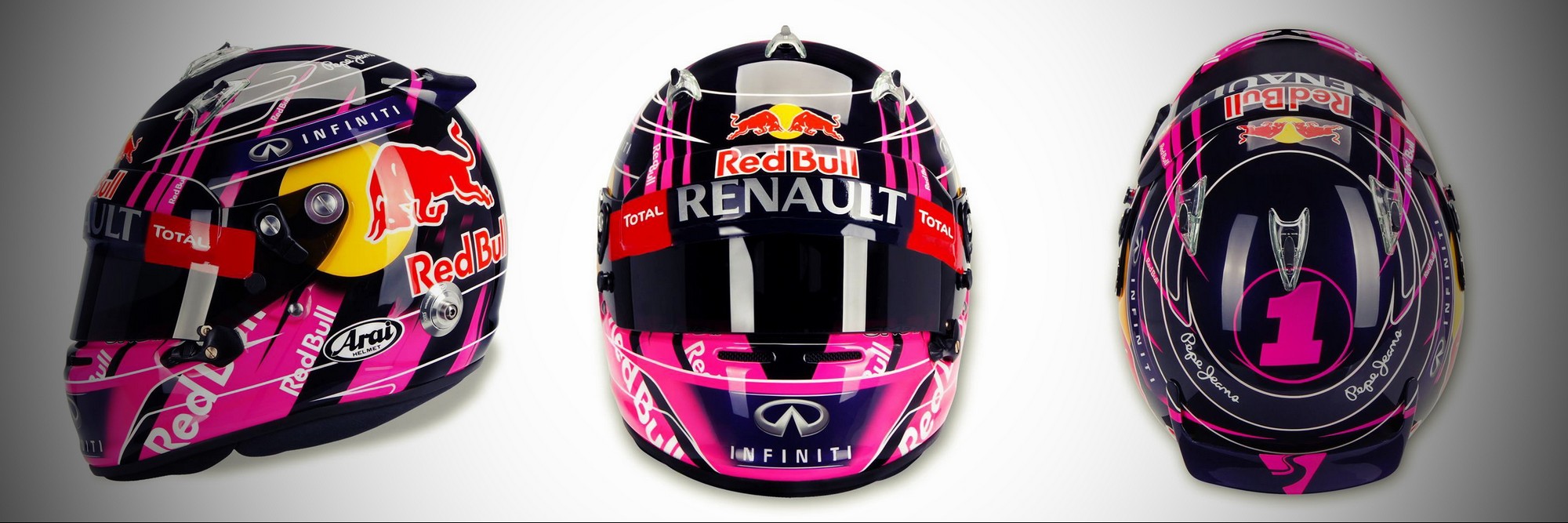 Шлем Себастьяна Феттеля на Гран-При Бразилии 2014 | 2014 Brazilian Grand Prix helmet of Sebastian Vettel