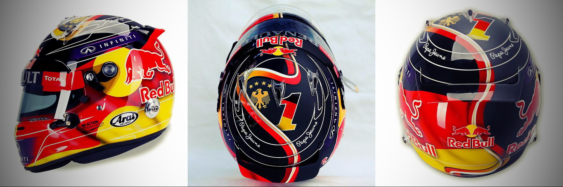 Шлем Себастьяна Феттеля на Гран-При Германии 2014 | 2014 German Grand Prix helmet of Sebastian Vettel