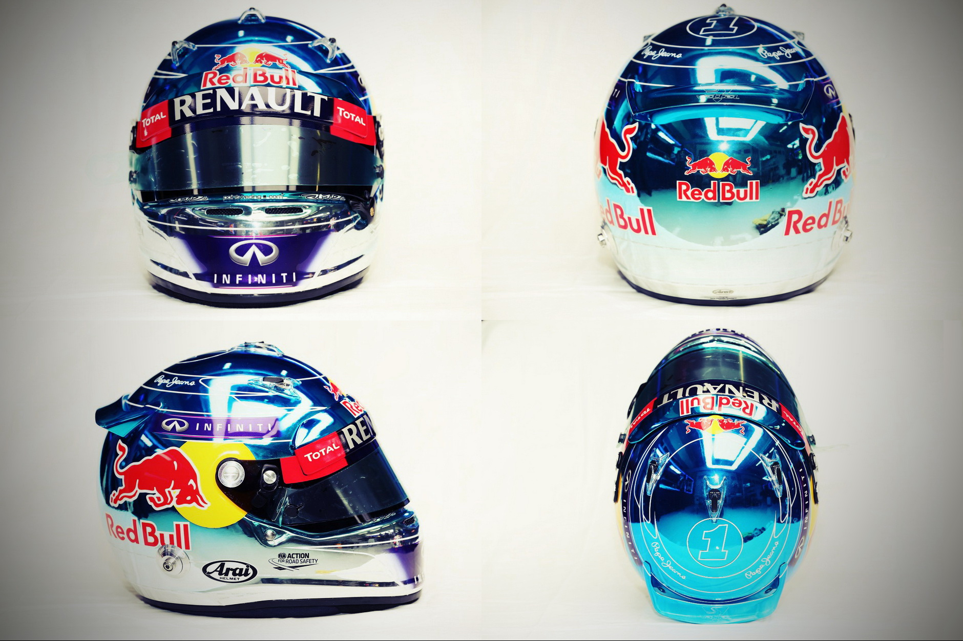 Шлем Себастьяна Феттеля на сезон 2014 года | 2014 helmet of Sebastian Vettel