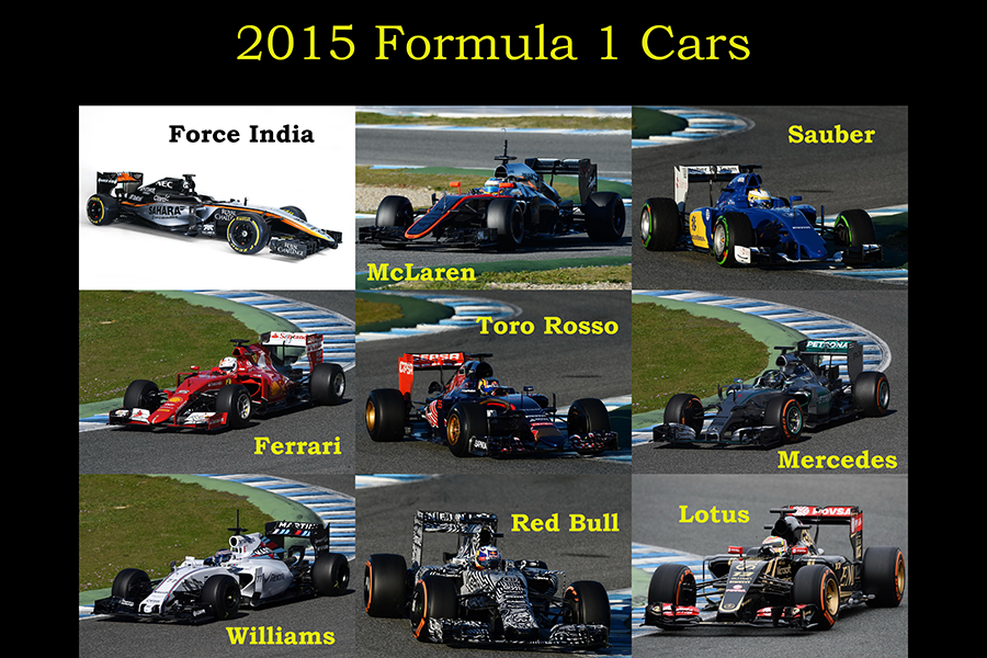 Болиды Формулы-1 2015 года | Машины Формулы-1 2015 года