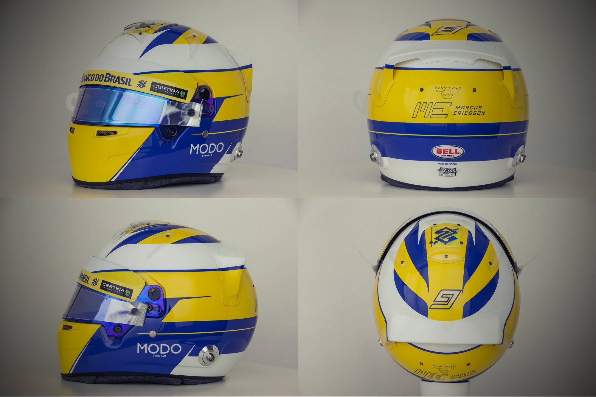 Шлем Маркуса Эрикссона на сезон 2015 года | 2015 helmet of Marcus Ericsson