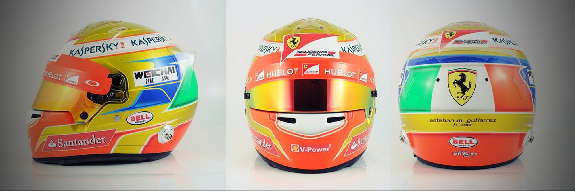 Шлем Эстебана Гутьерреса на сезон 2015 года | 2015 helmet of Esteban Gutierrez