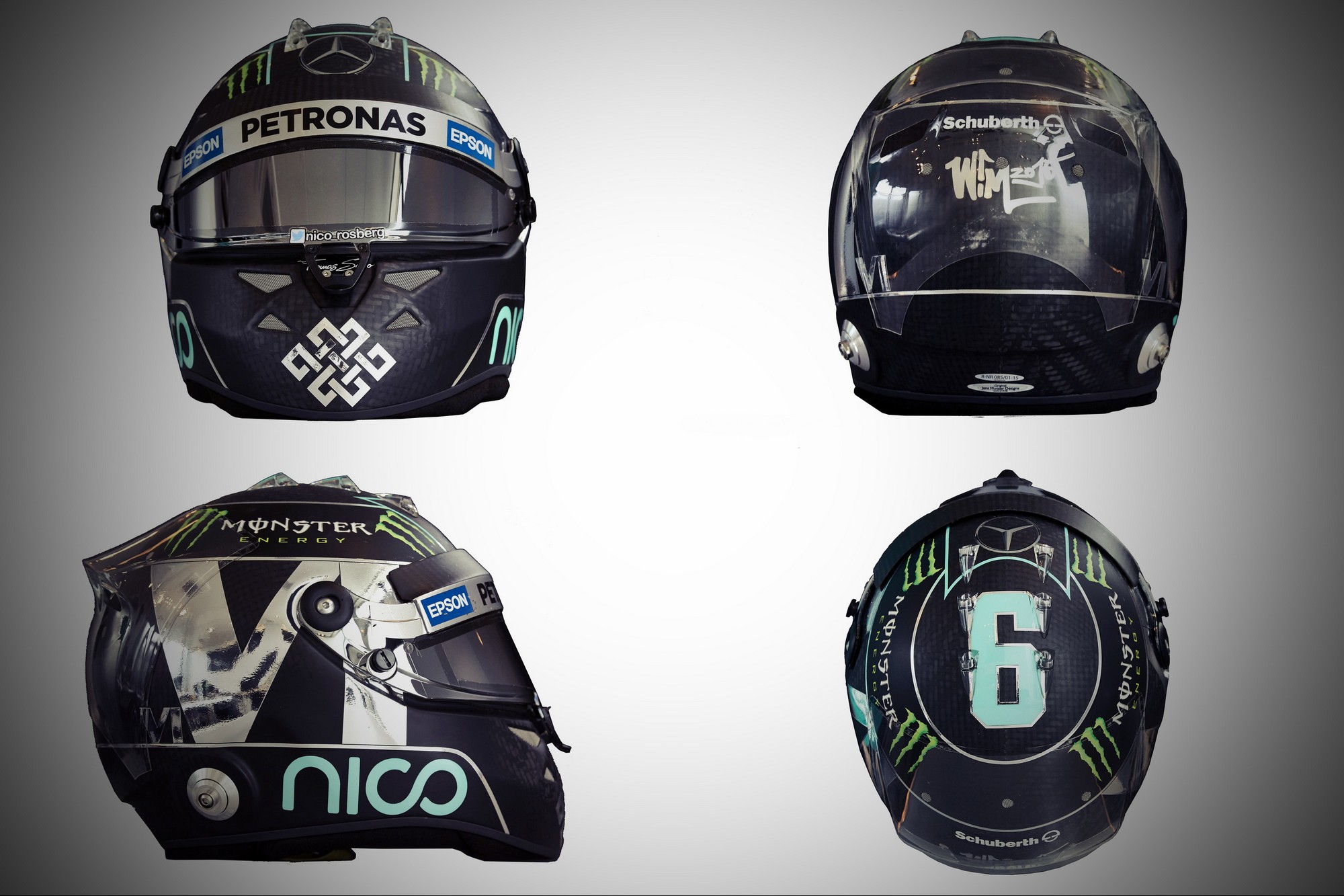 Шлем Нико Росберга на сезон 2015 года | 2015 helmet of Nico Rosberg