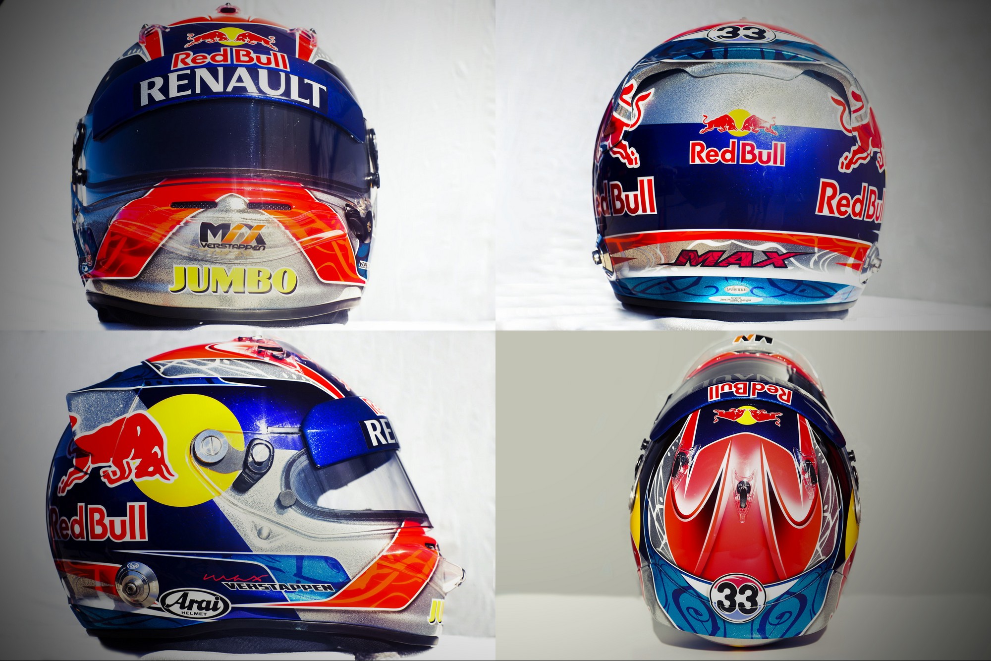 Шлем Макса Ферстаппена на сезон 2015 года | 2015 helmet of Max Verstappen
