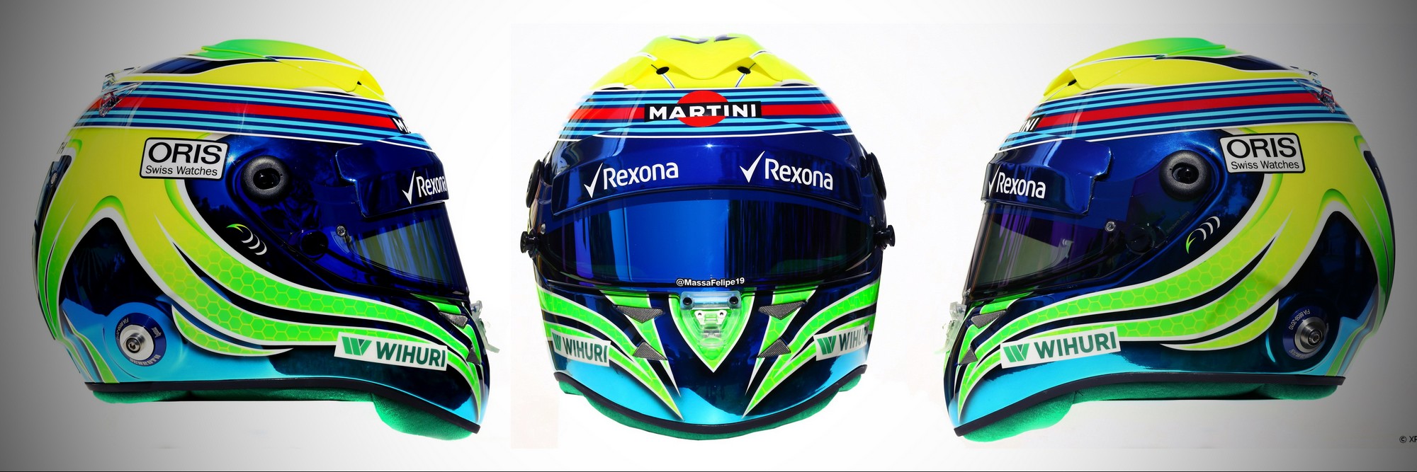 Шлем Фелипе Массы на сезон 2016 года | 2016 helmet of Felipe Massa