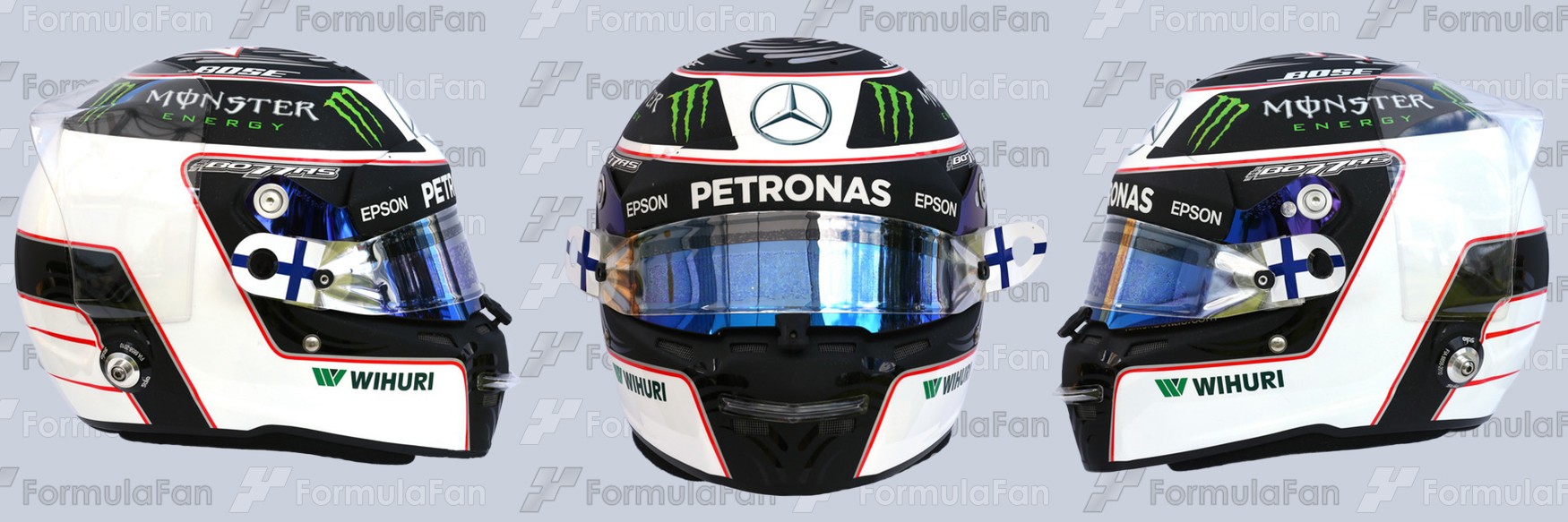 Шлем Валтерри Боттаса на сезон 2017 года | 2017 helmet of Valtteri Bottas