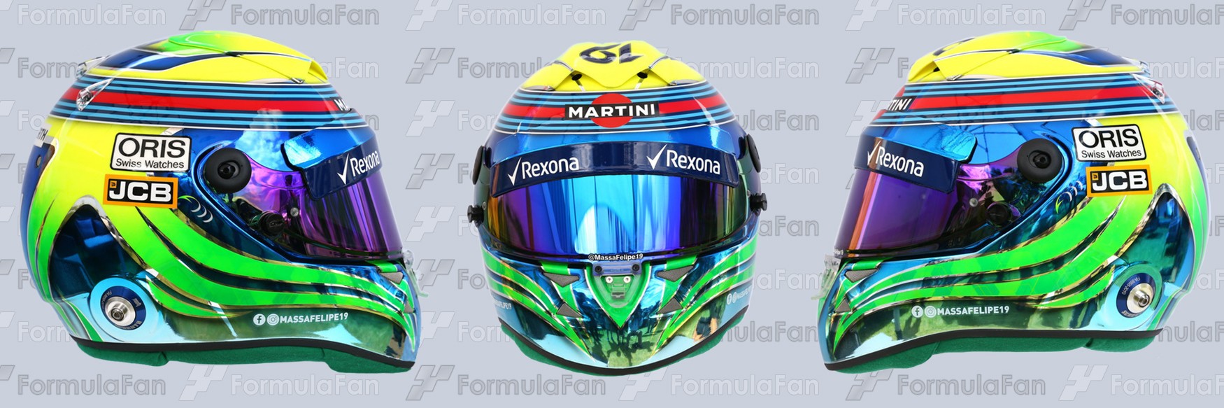 Шлем Фелипе Массы на сезон 2017 года | 2017 helmet of Felipe Massa