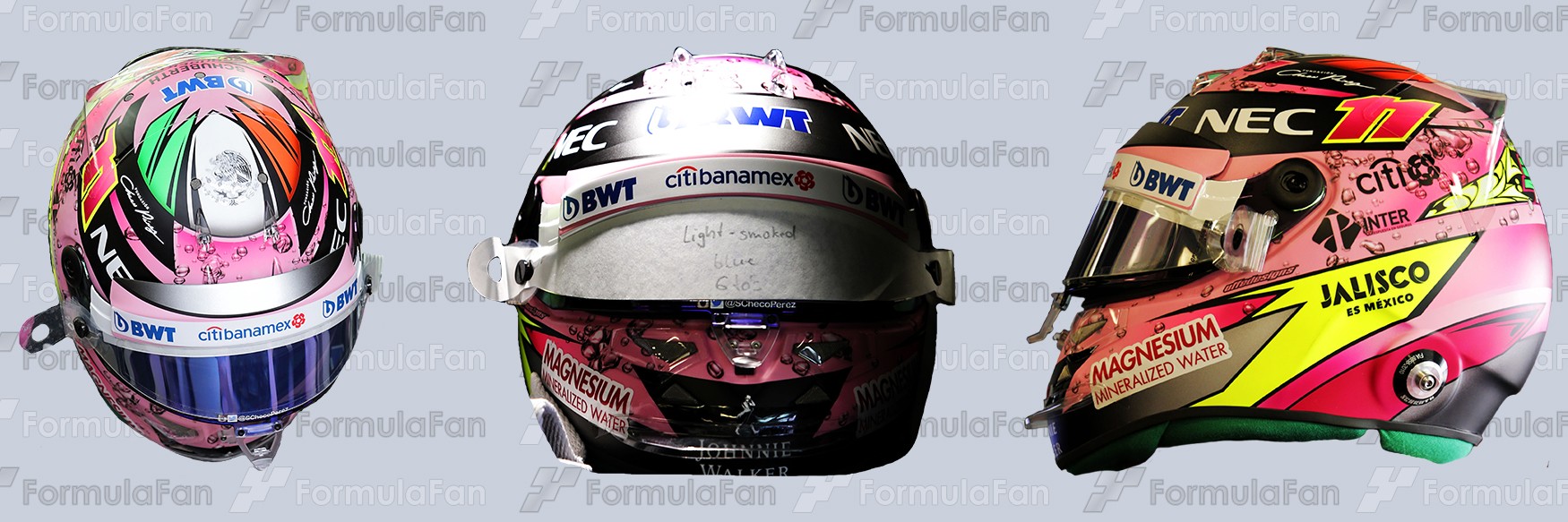 Шлем Серхио Переса на сезон 2017 года | 2017 helmet of Sergio Perez