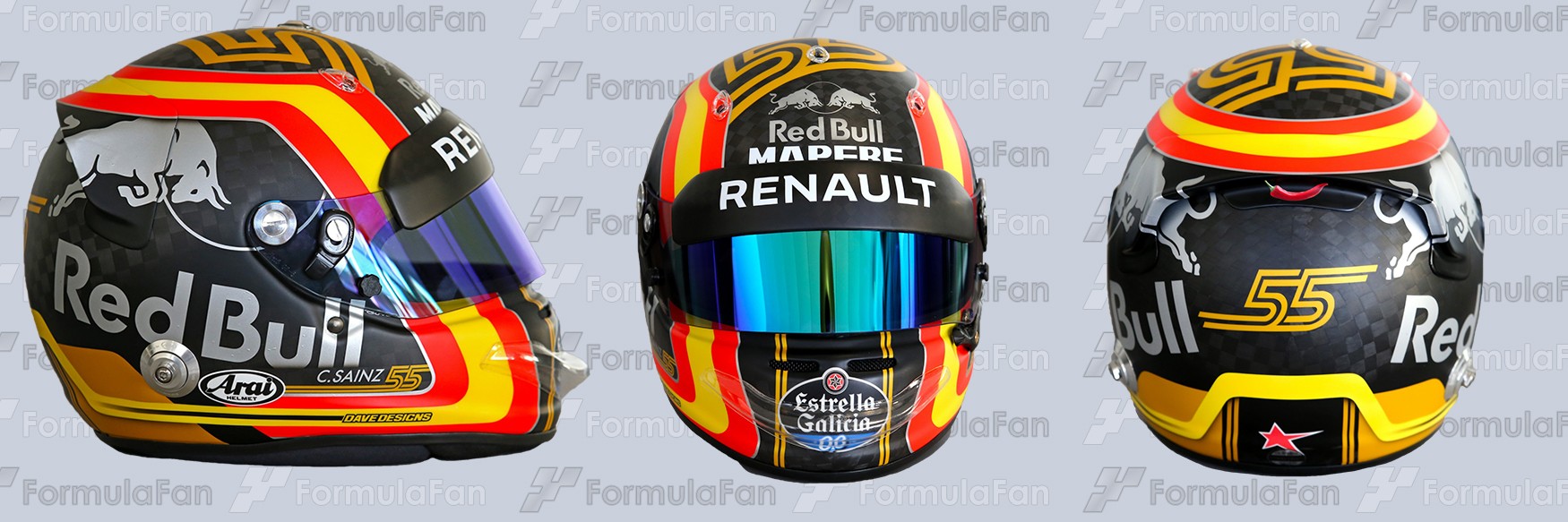 Шлем Карлоса Сайнца-младшего на сезон 2017 года | 2017 helmet of Carlos Sainz, Jr