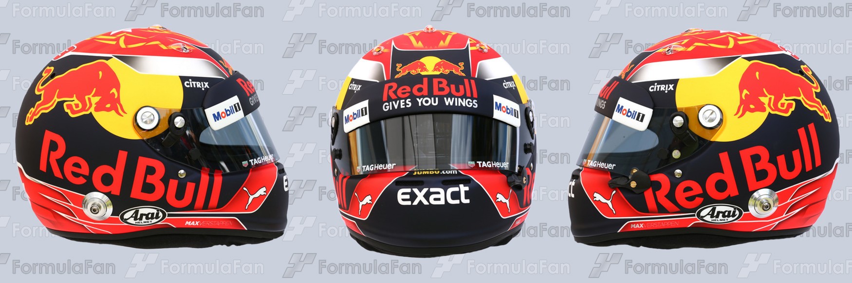 Шлем Макса Ферстаппена на сезон 2017 года | 2017 helmet of Max Verstappen