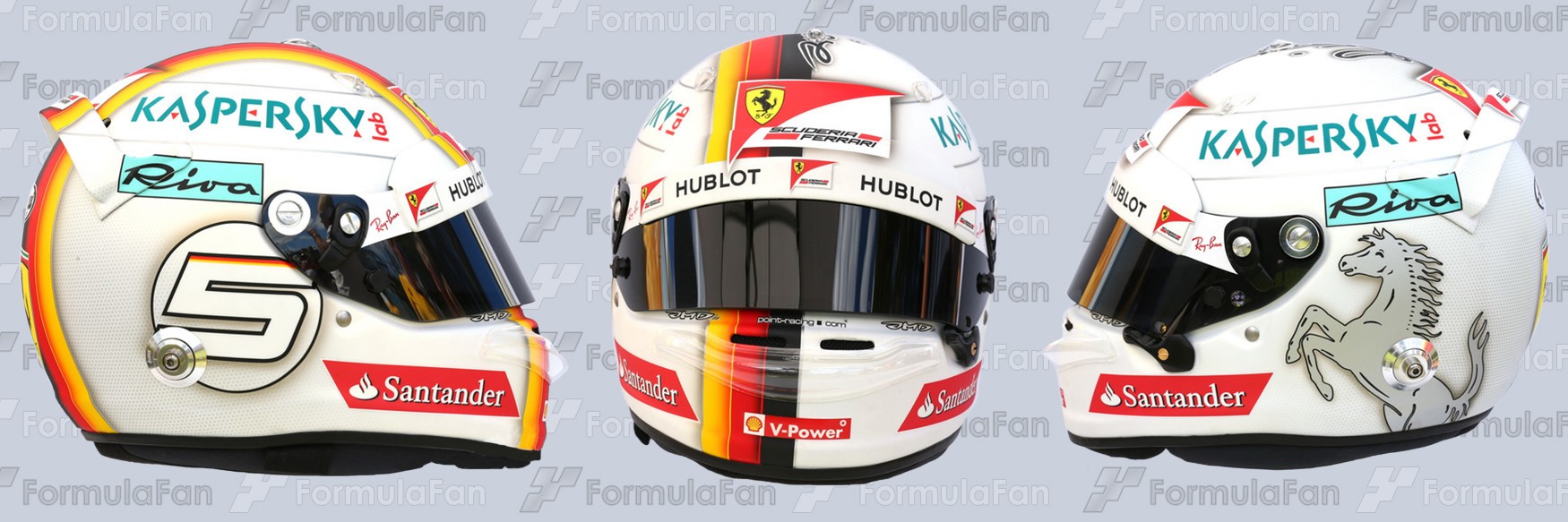 Шлем Себастьяна Феттеля на сезон 2017 года | 2017 helmet of Sebastian Vettel