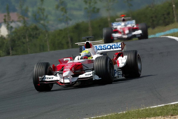 Ральф Шумахер на Toyota TF105 на Гран-При Венгрии 2005 | Ralf Schumacher in the Toyota TF105 at Hungarian Grand Prix 2005