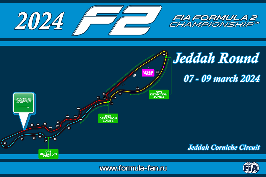 Этап ФИА Формулы-2 2024 года на трассе Джидда | 2024 FIA Formula 2 Jeddah Round