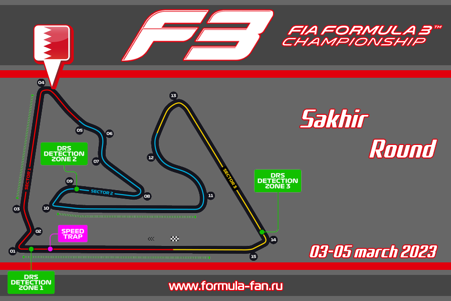 ФИА Формула-3 2023 года - Раунд 3 Бахрейн | FIA Formula 3 2023 - Sakhir Round