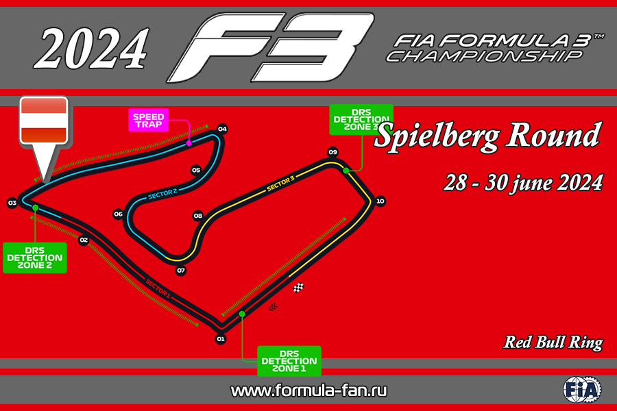 ФИА Формула-3 2024 года - Раунд 6 на трассе Шпильберг (Ред Булл Ринг) | FIA Formula 3 2024 Spielberg Round