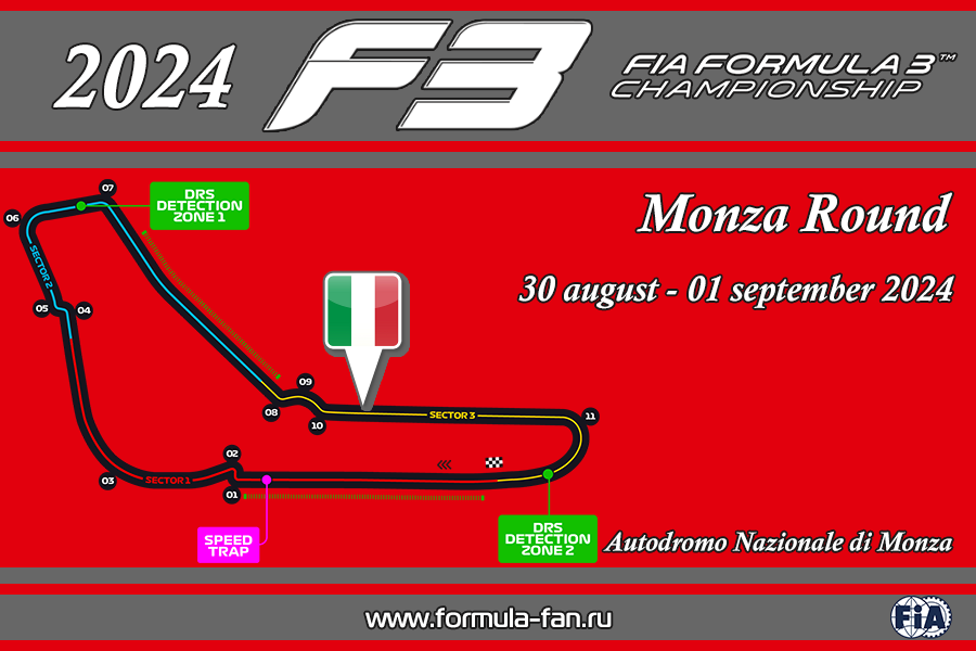 ФИА Формула-3 2024 года - Раунд 10 на трассе Монца | FIA Formula 3 2024 Monza Round