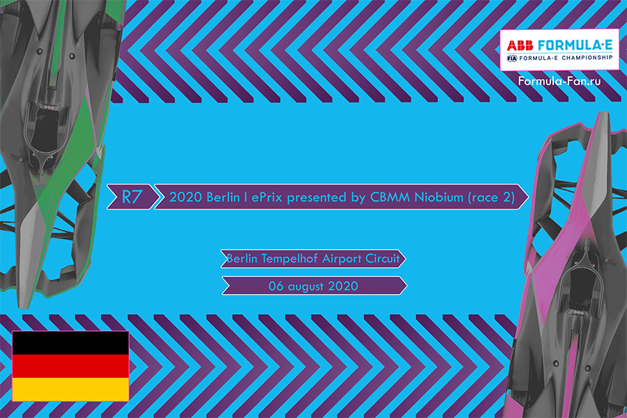 ePrix Берлина I 2020 (гонка 2) | 2020 AAB Formula E Berlin I ePrix presented by CBMM Niobium (race 2)