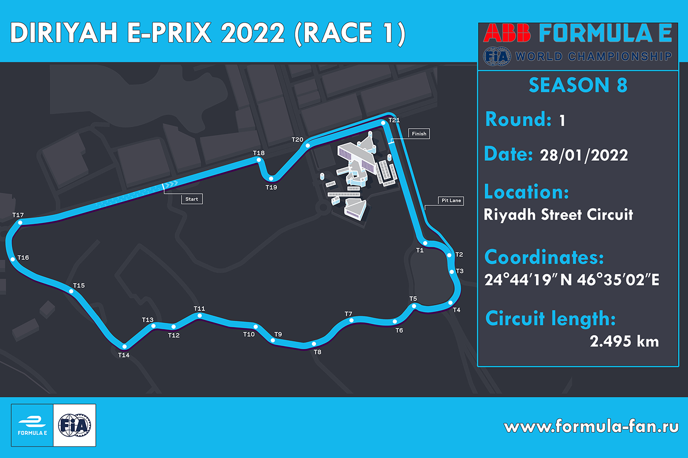 ePrix Эд-Диръия 2022 (гонка 1) | 2022 AAB FIA Formula E Ad Diriyah E-Prix Race 1
