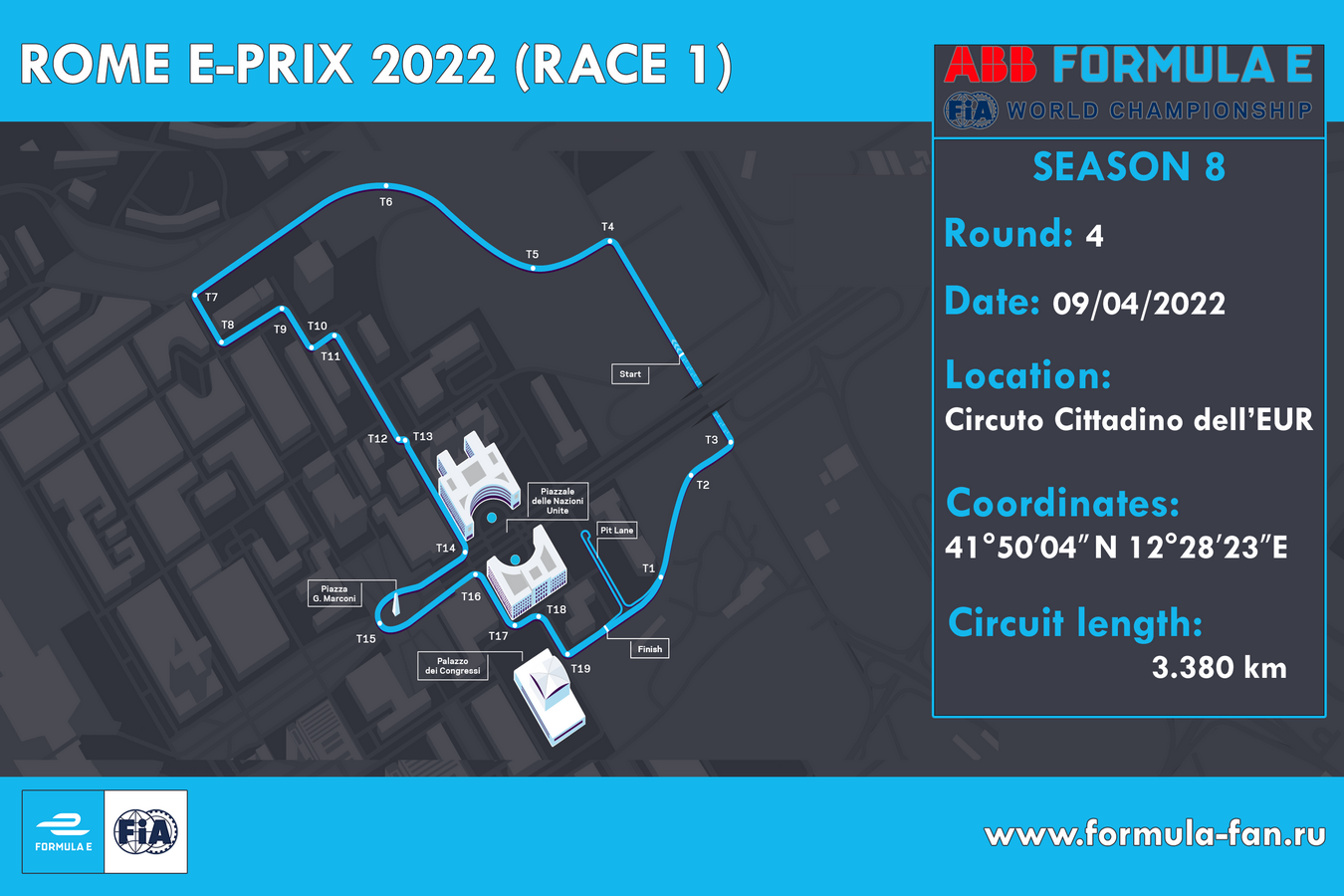 ePrix Рима 2022 (гонка 1) | 2022 AAB FIA Formula E Rome E-Prix Race 1