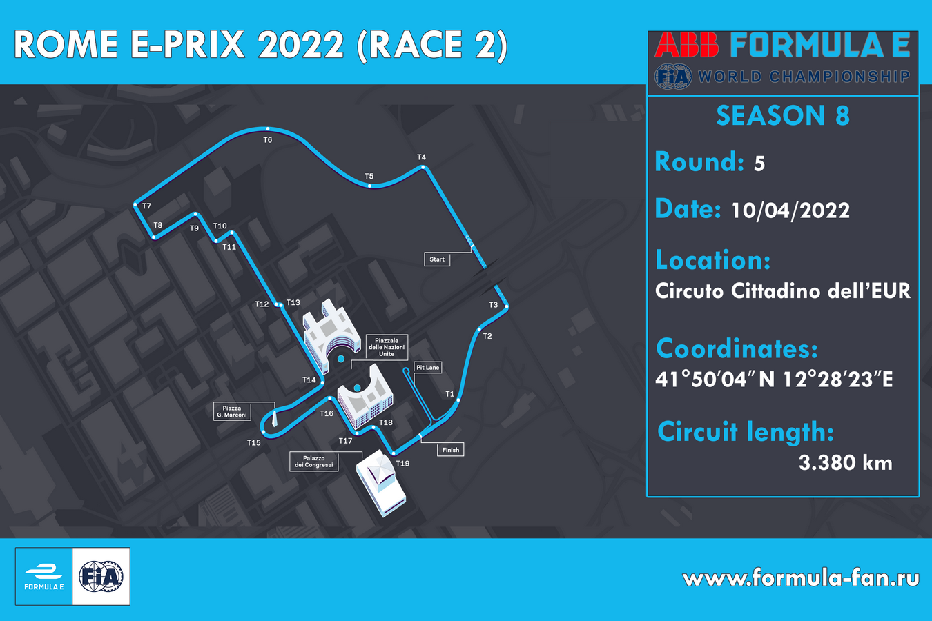ePrix Рима 2022 (гонка 2) | 2022 AAB FIA Formula E Rome E-Prix Race 2