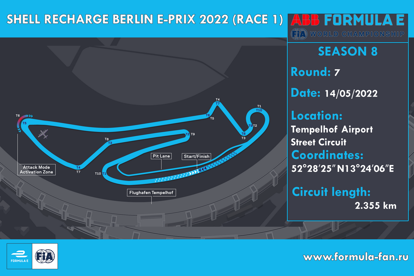 ePrix Берлина 2022 (гонка 1) | 2022 AAB FIA Formula E Shell Recharge Berlin E-Prix I