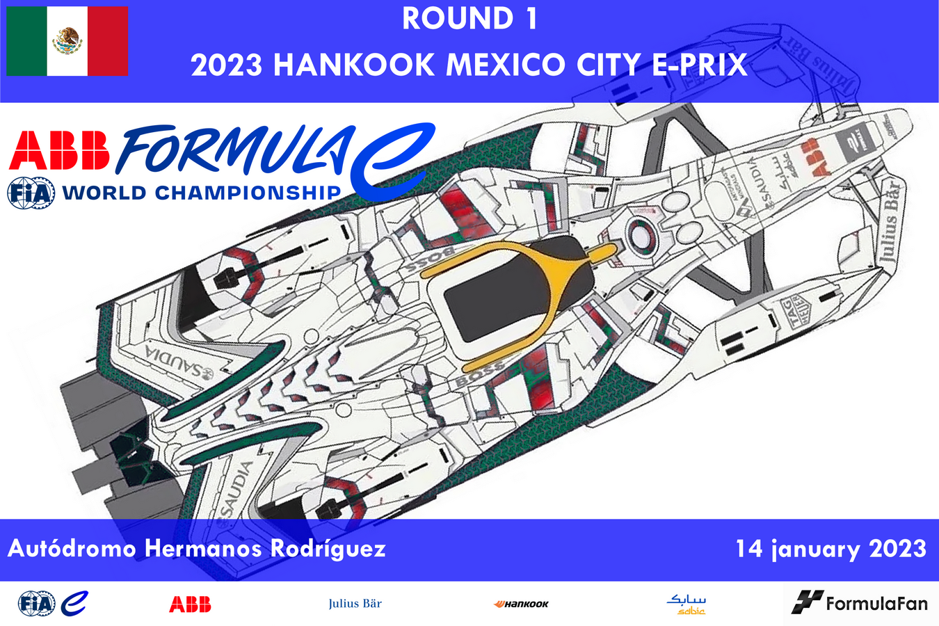E-Prix Мехико 2023 | 2023 AAB Formula E Hankook Mexico City E-Prix