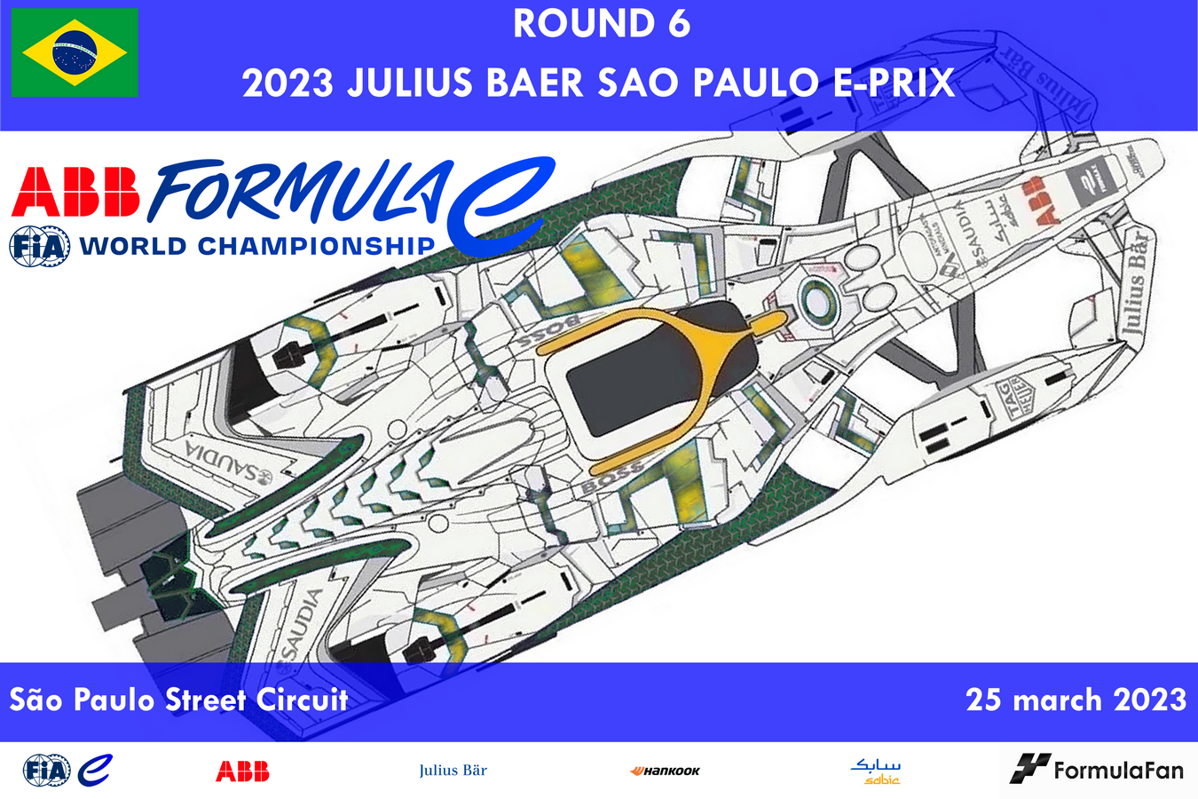 E-Prix Сан-Паулу 2023 | 2023 AAB FIA Formula E Julius Baer Sao Paulo E-Prix