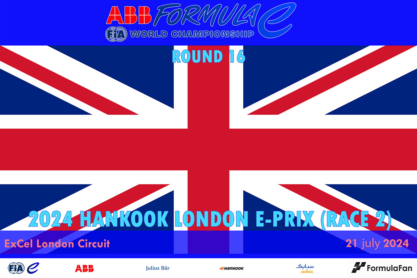 E-Prix Лондона (гонка 2) | 2024 AAB FIA Formula E Hankook London E-Prix Race 2