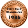 1986 bronze F1 | 1986 бронза Ф1