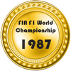 1987 gold F1 | 1987 золото Ф1
